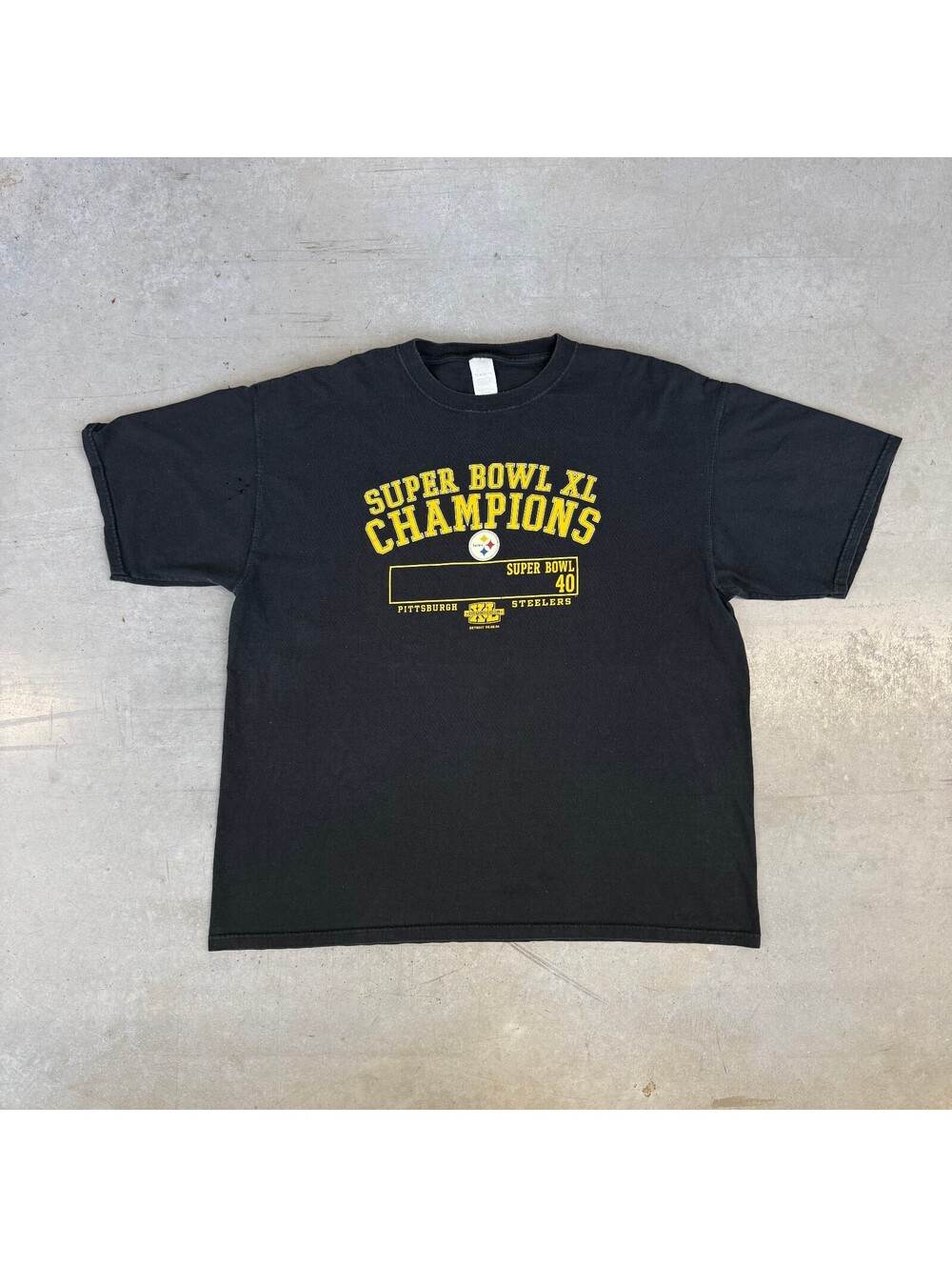 Vintage 2006 NFL Pittsburgh Steelers Superbowl Champions Graphic T-Shirt 2XL